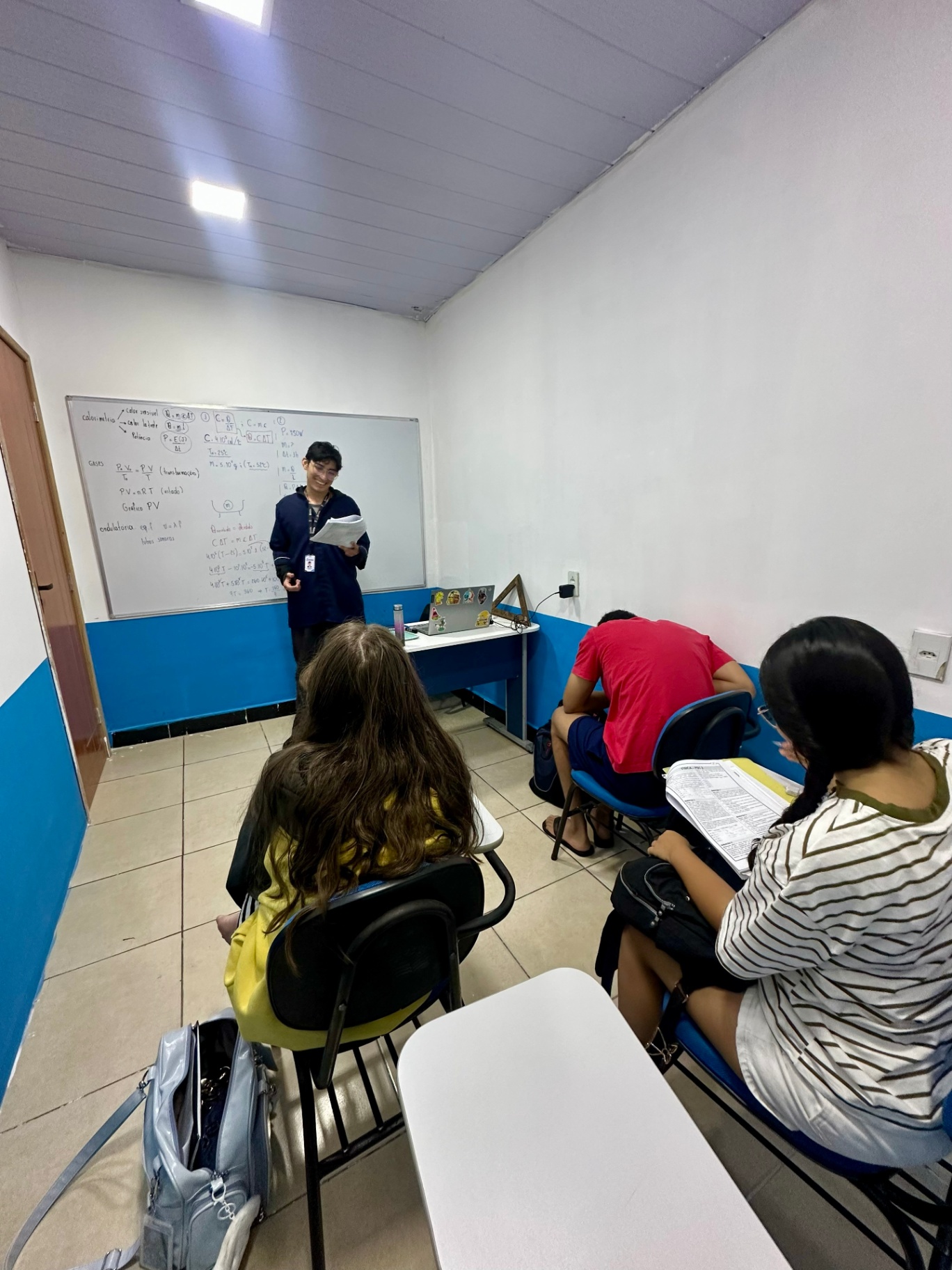 Aula em andamento